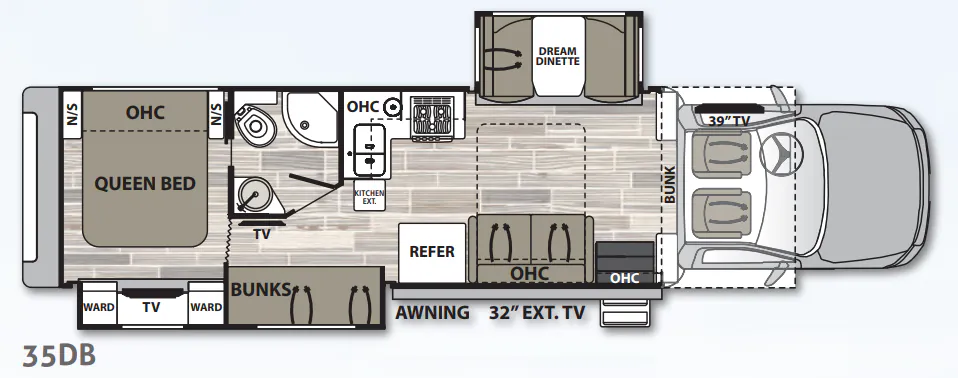 Dynamax Corp Isata 5 Series 35DB floor plan