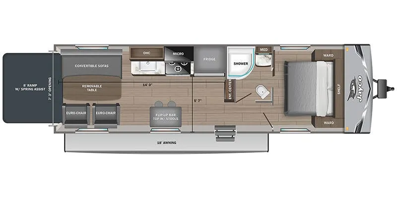 Jayco Jay Flight 255THW floor plan