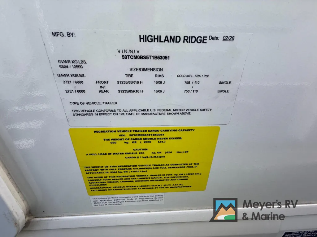2026 Highland Ridge Open Range 3X 287RLS, Photos photo 57