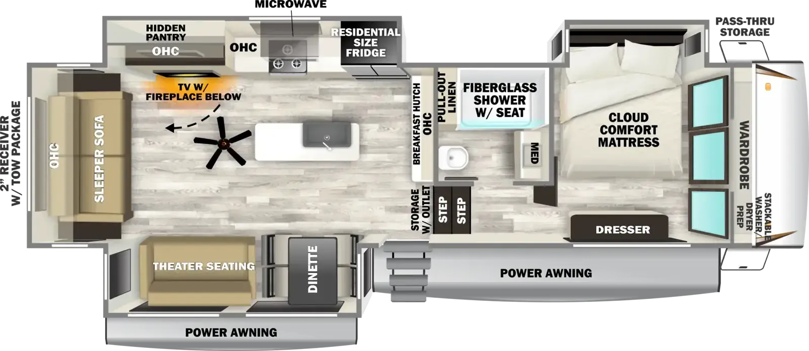 Forest River Sabre 32GKS floor plan