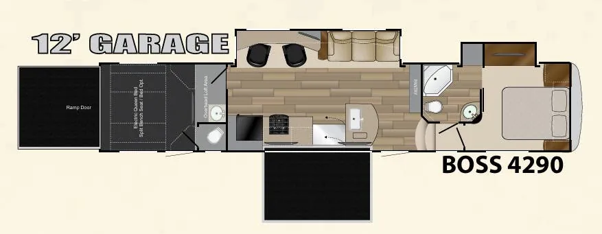 Cruiser RV Boss 4290 floor plan