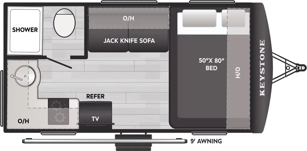 2026 Keystone Reign 13RK floor plan