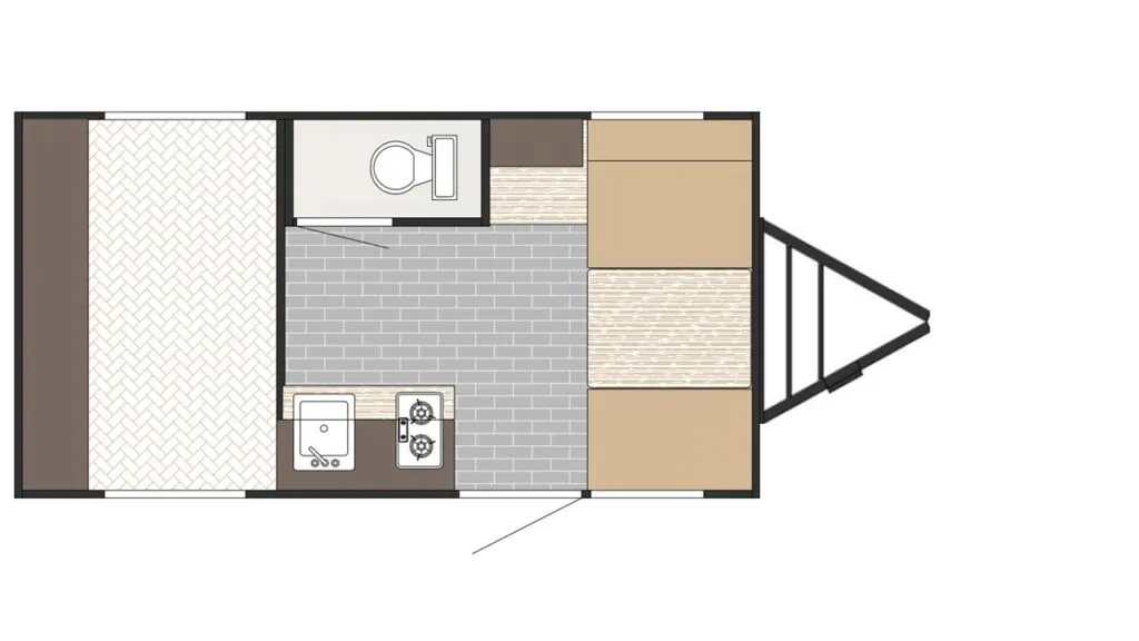 2026 Sunset Park RV SunRay 149 floor plan