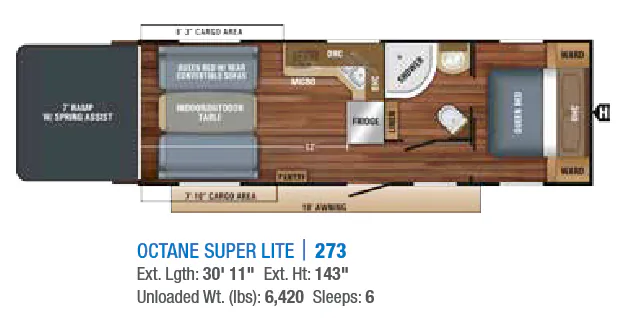 Jayco Octane Super Lite 273 floor plan
