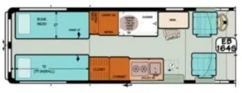 Sportsmobile Promaster 164S floor plan