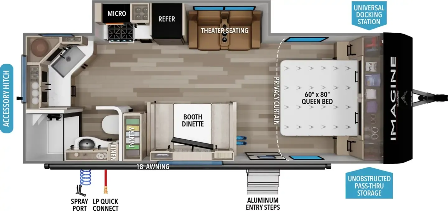 Grand Design Imagine XLS 22MLE floor plan