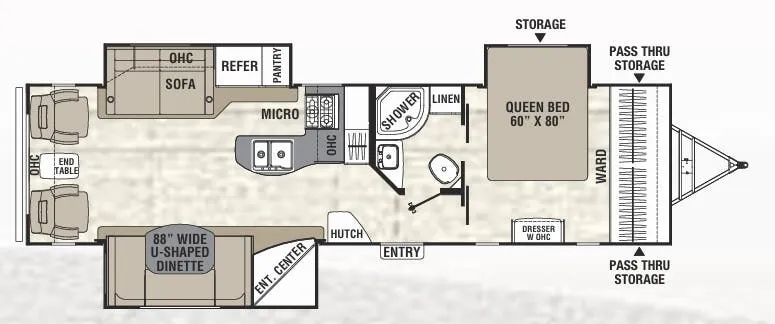 Coachmen Freedom Express Liberty Edition 293 RLDSLE floor plan