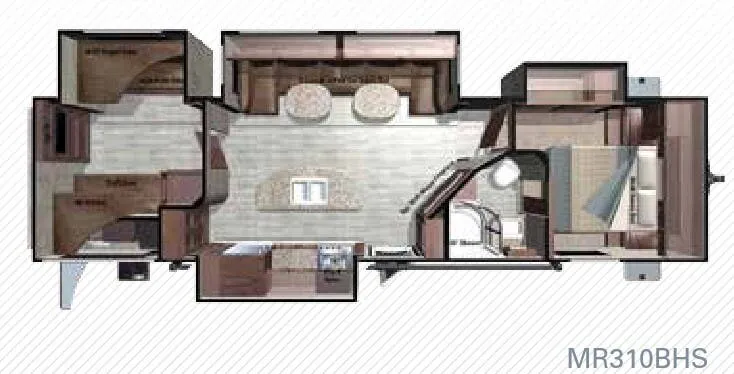 Highland Ridge Mesa Ridge MR310BHS floor plan