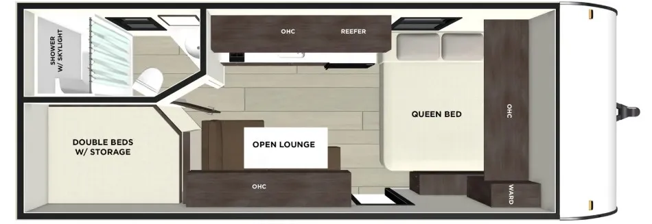 2026 Forest River Wildwood FSX 174DBLE - Floor plan