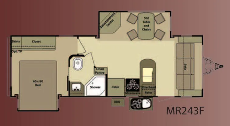 Highland Ridge Mesa Ridge MR243F floor plan