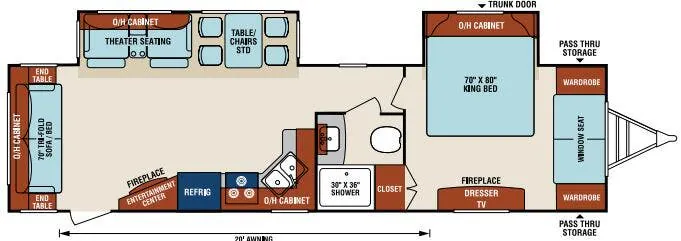 Venture RV SportTrek Touring Edition STT322VRL floor plan