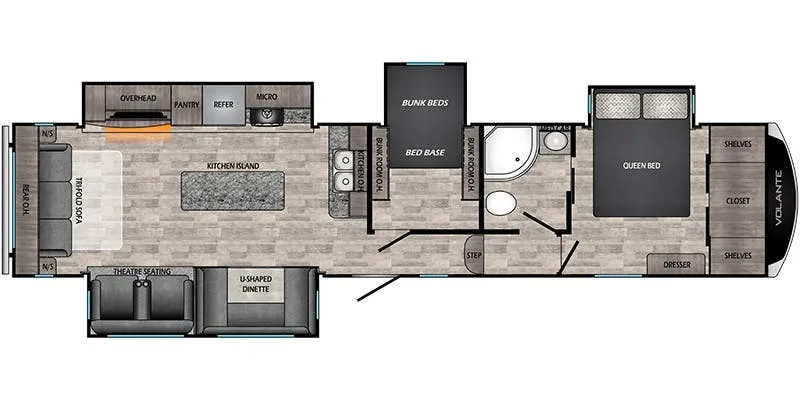 CrossRoads Volante VL365MD floor plan