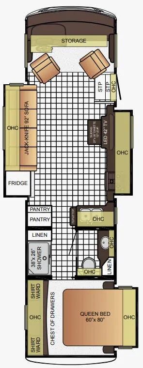Newmar Bay Star Sport 3227 floor plan