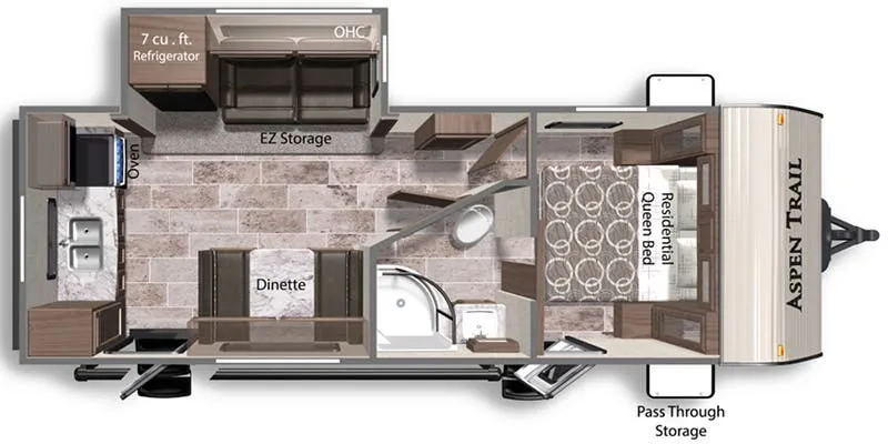 2017 Dutchmen Aspen Trail 2390RKSWE - Floor plan