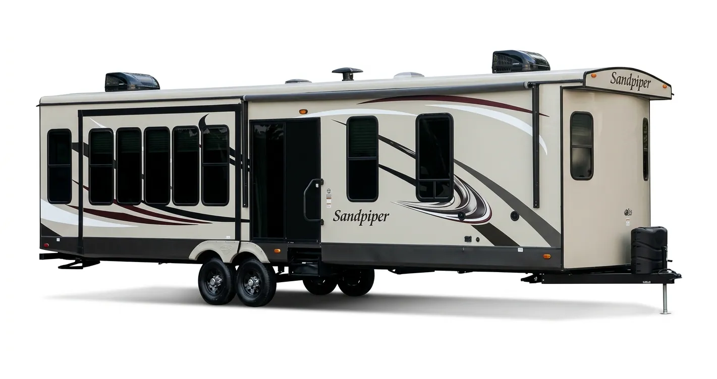 Forest River Sandpiper Destination 392FK exterior