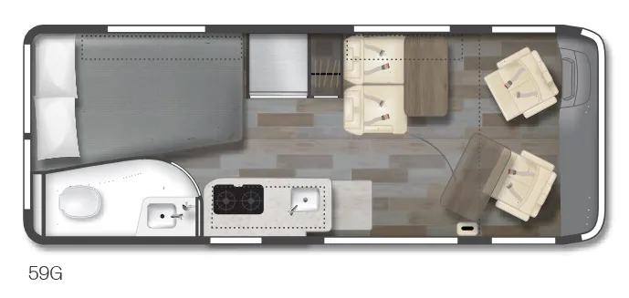 Winnebago Travato 59G floor plan