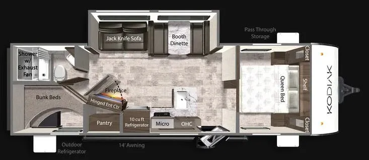 Dutchmen Kodiak 270BHSL floor plan