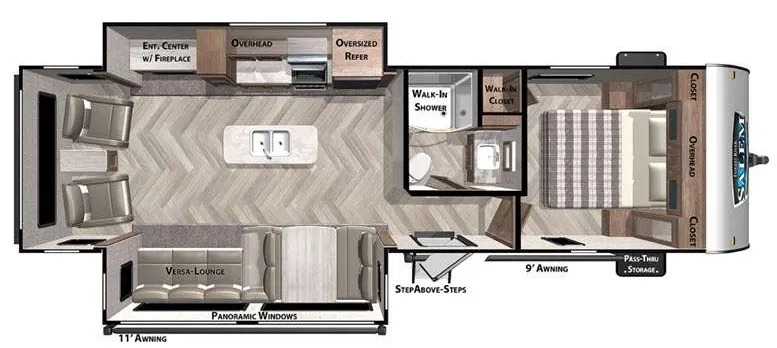 2021 Forest River Salem 27RE - Floor plan