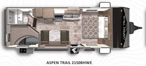 Dutchmen Aspen Trail 2150BHWE floor plan