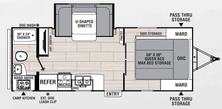 Coachmen Spirit XTR 2145RBX floor plan