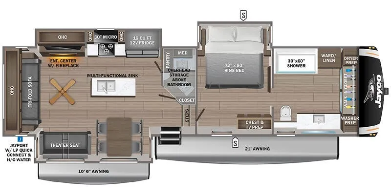 2025 Jayco Eagle 370FBTS floor plan