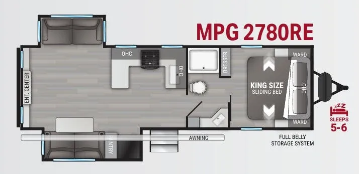 Cruiser RV MPG 2780RE floor plan