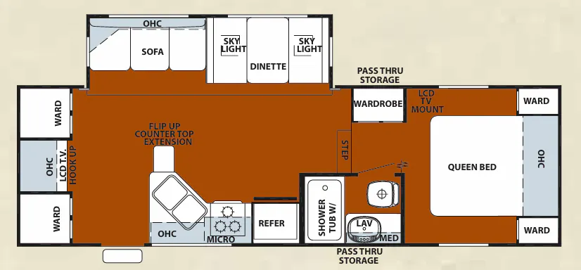 Forest River Cherokee 255S floor plan