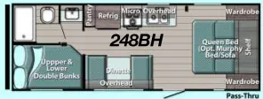 Gulf Stream Ameri-Lite Ultra-Lite 248BH floor plan