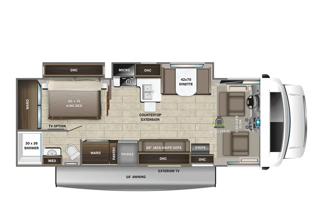 Entegra Coach Odyssey 27U floor plan