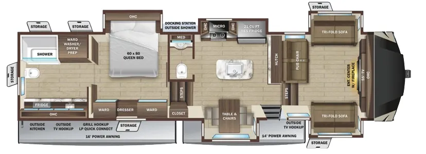 Highland Ridge Mesa Ridge 373RBS floor plan