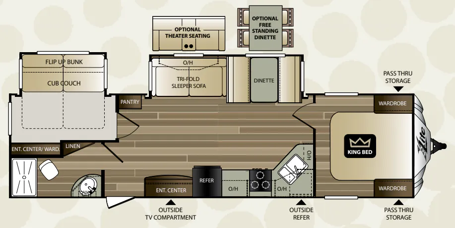 Keystone Cougar XLite 32FKB floor plan