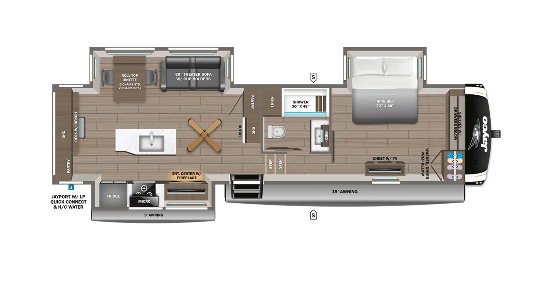 2026 Jayco Eagle 325MKTS - Floor plan