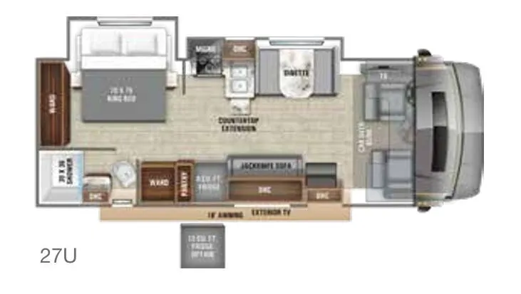 Entegra Coach Esteem 27U floor plan