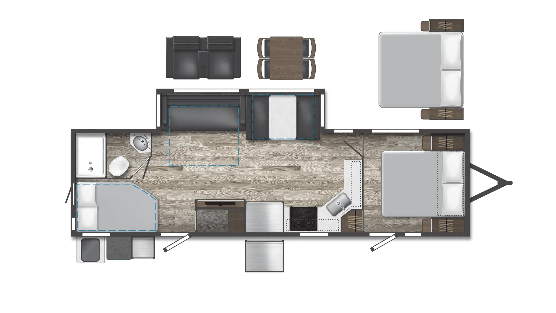 Winnebago Voyage V3033BH floor plan