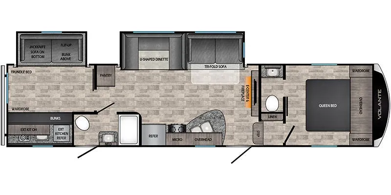 CrossRoads Volante VL310BH floor plan