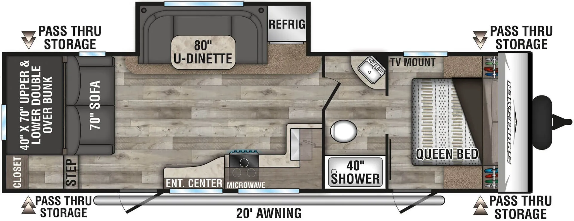 K-Z Sportsmen SE 281BHSE floor plan