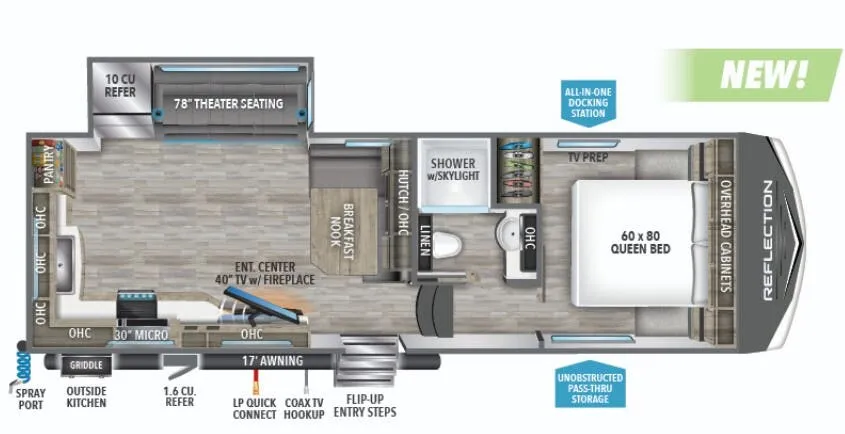 Grand Design Reflection 150 Series 150 SERIES 270BN floor plan