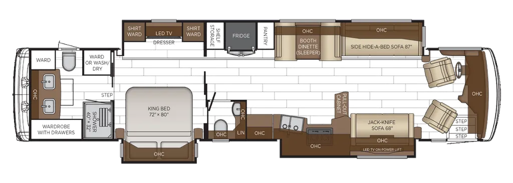 2026 Newmar Dutch Star 4325 floor plan