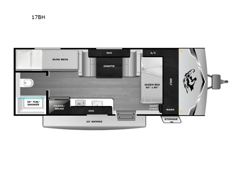 2026 Highland Ridge Open Range Colt CTR Edition 17BH floor plan
