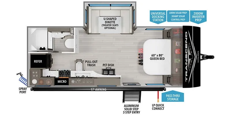 2026 Grand Design Transcend Xplor 20MKX - Floor plan