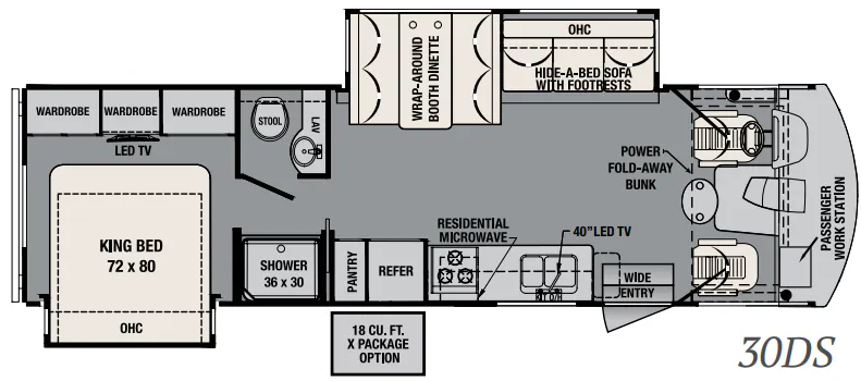 Forest River FR3 30DS floor plan