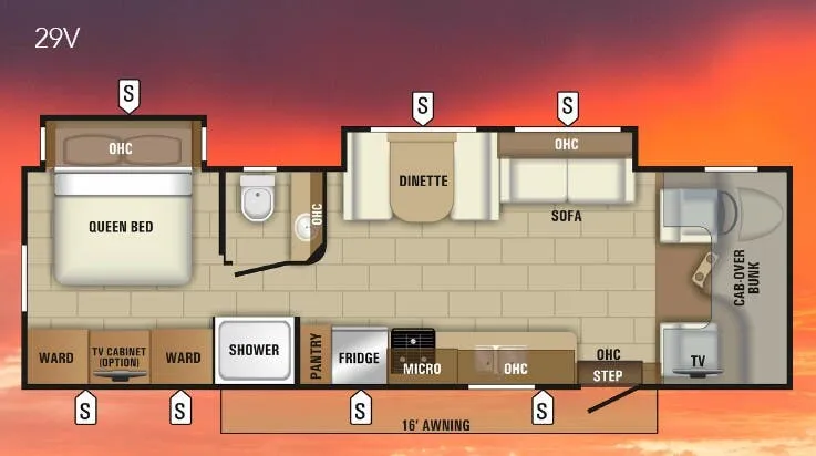 Entegra Coach Odyssey 29V floor plan