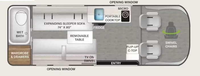 2026 Thor Motor Coach Sequence 20L floor plan