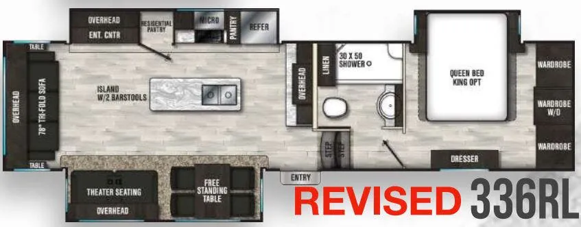 Shasta Phoenix 336RL floor plan