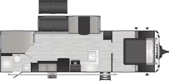 Keystone Bullet Premium 290BHS floor plan