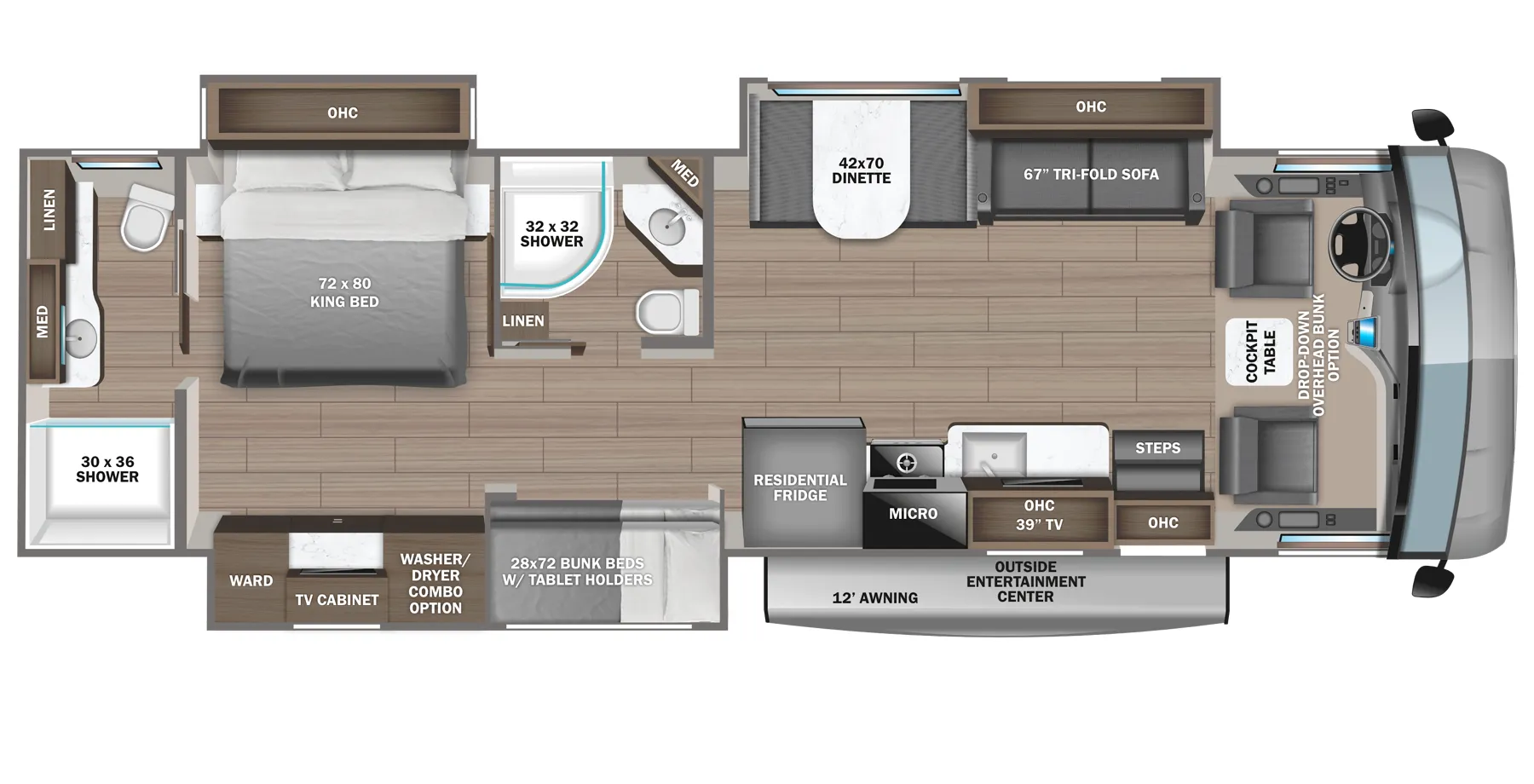 Jayco Precept 36A floor plan