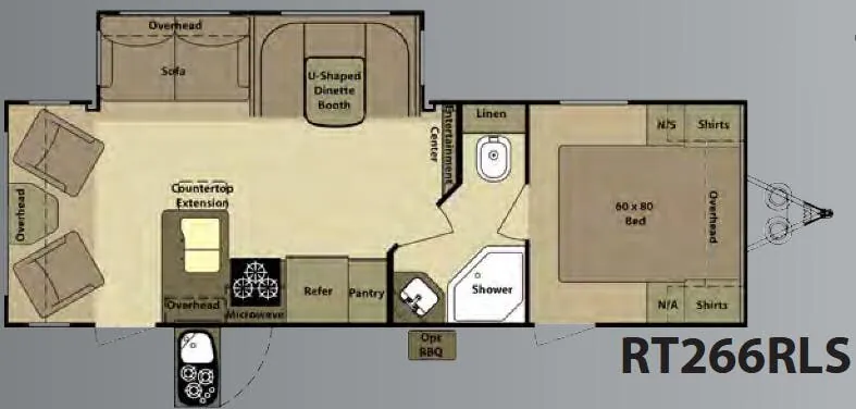 Highland Ridge Open Range Roamer RT266RLS floor plan