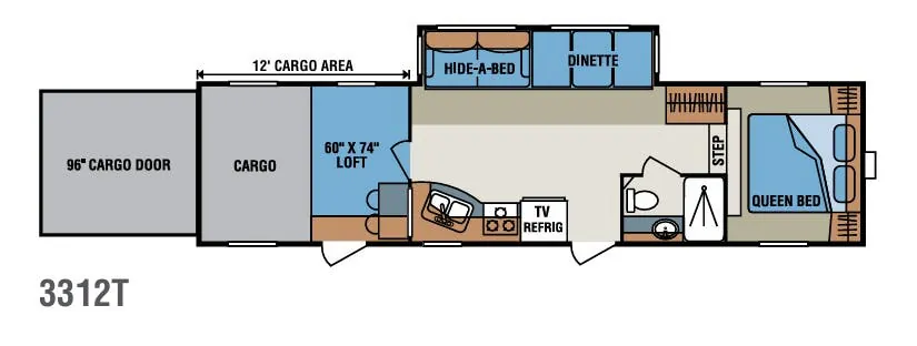 K-Z Inferno 3312T floor plan