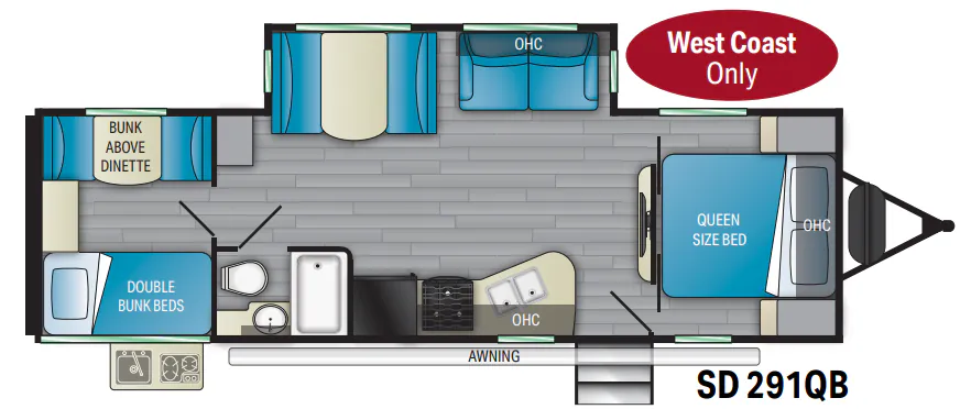 Heartland Sundance 291QB floor plan