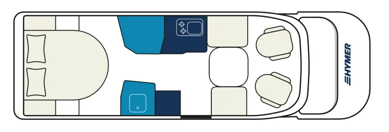 Hymer T-Class S 695 floor plan